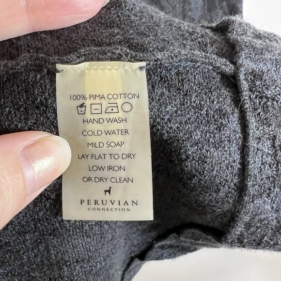 PERUVIAN CONNECTION Short Sleeve Spring Summer Dress Women’s Small Pima Cotton - Picture 5 of 8